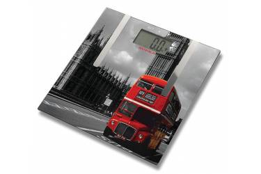 Весы напольные электронные Supra BSS-6900L стекло с  рисунком Лондон 180кг диагностические