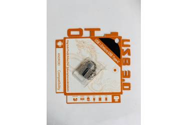 Адаптер OTG Type-C Metal (брелок) черный