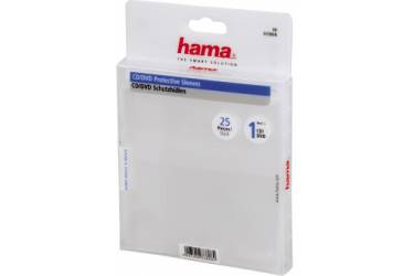 Конверт Hama на 1CD/DVD H-33808 синий/прозрачный (упак.:25шт)