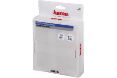 Конверт Hama на 1CD/DVD H-33809 прозрачный (упак.:50шт)