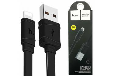 Кабель USB Hoco X5i Bamboo Lightning (черный)