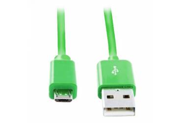 Кабель USB Smartbuy MicroUSB цветные, длина 1,2 м, зеленый