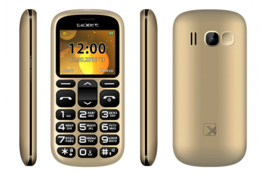 Мобильный телефон teXet TM-B306 золотистый