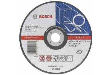 Отрезной диск по металлу Bosch (2608600394) d=125мм d(посад.)=22.23мм (угловые шлифмашины)