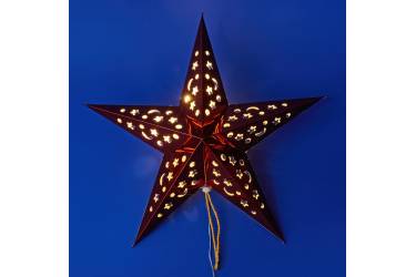 Фигурка светодиодная на батарейках "Звезда" ULD-H4545-005/STA/2AA WARM WHITE IP20 RED STAR