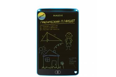 Планшет LCD  для заметок и рисования Maxvi MGT-02C blue