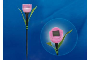 Светильник садовый солн Uniel USL-C-451/PT305 PINK TULIP розовый тюльпан 