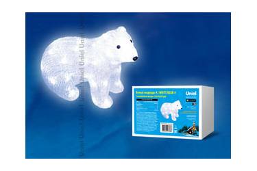 Фигура светодиодная «Белый медведь-4» ULD-M3125-040/STA WHITE IP20 WHITE BEAR-4