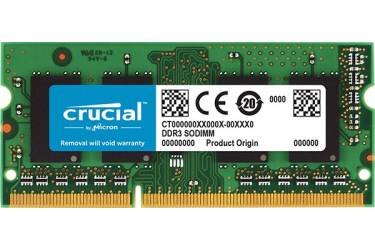 Модуль памяти Crucial SODIMM DDR3 8Gb (pc-12800) 1600MHz