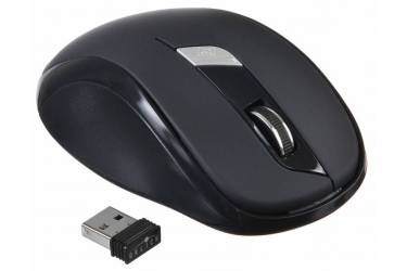 Мышь Оклик 465MW черный оптическая (1600dpi) беспроводная USB (5but)