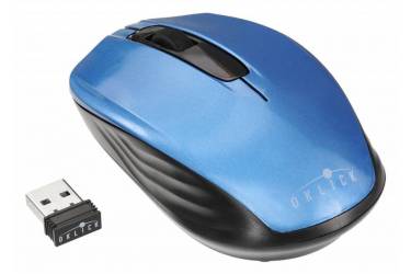 Мышь Оклик 475MW черный/синий оптическая (1200dpi) беспроводная USB (2but)