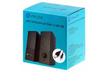 Колонки Оклик OK-128 2.0 черный 6Вт (плохая упаковка)