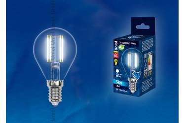 Лампа светодиодная Uniel LED-G45-6W/NW/E14/CL Sky шар прозр