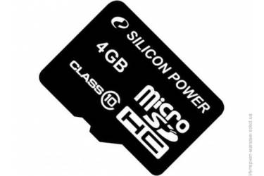 Карта памяти Silicon Power MicroSDHC 4GB Class 10