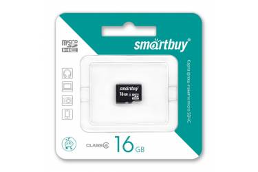 Карта памяти SmartBuy MicroSDHC 16GB Class 4