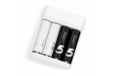 Зарядное устройство Xiaomi ZMI Rechargeable Batteries Charger + аккумуляторы AA (4 шт.), White
