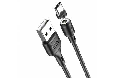 Кабель USB Hoco X52a Sereno magnetic Type C (черный)