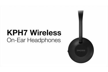 Наушники беспроводные (Bluetooth) Koss KPH7 Wireless полноразмерные накладные с микрофоном black