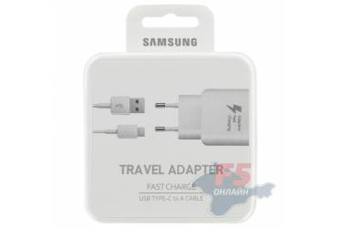 Сетевое зарядное устройство Samsung EP-TA300CWEEGWW Fast Charge, USB Type-C (белая)
