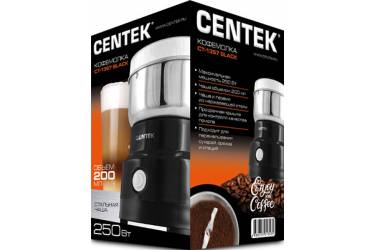 Кофемолка Centek CT-1357 (Black) 250Вт, 200мл, мощный двигатель, стальной стакан, прозрачная крышка
