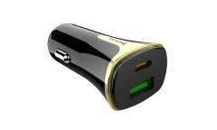 АЗУ Hoco Z32 Speed Up single port QC3.0 car charger black