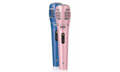 Микрофон проводной BBK CM215 2.5м синий/розовый