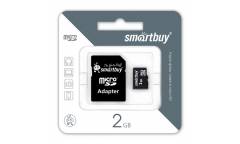 Карта памяти SmartBuy MicroSD 2GB+adapter