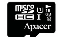 Карта памяти Apacer MicroSDHC 16GB Class 10+adapter