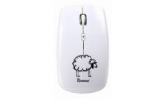 Компьютерная мышь Smartbuy Wireless 327AG белая принт Символ года