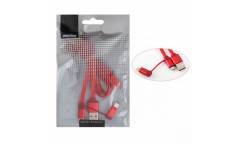 Кабель USB Smartbuy 2 в 1 Micro+8 pin, длина 1,2 м, красный