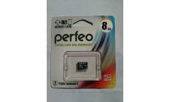 Карта памяти Perfeo MicroSDHC 8GB Class 10