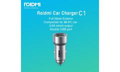 АЗУ Xiaomi Roidmi Metal Car Charger C1 3,6 A (CDQ01RM)