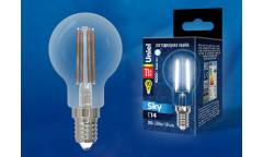 Светодиодная (LED) Лампа FIL (прозрачная) Uniel LED-G45-11W/4000K/E14/CL PLS02WH Sky шар прозр