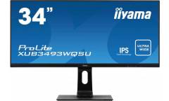 Монитор Iiyama 34" ProLite XUB3493WQSU-B1 черный IPS LED 4ms 21:9 HDMI DisplayPort (плохая упаковка)