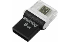 USB флэш-накопитель 8GB SmartBuy Poko series черный USB2.0 OTG
