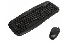 Комплект клавиатуара+мышь Genius KM-200 USB черный