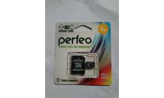 Карта памяти Perfeo MicroSDHC 8GB Class 4 Perfeo + adapter