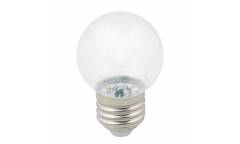 Лампа светодиодная Volpe COLOR LED-D45-1W/BLUE/E27/CL/С PINEAPPLE шар форма ананас синий прозр