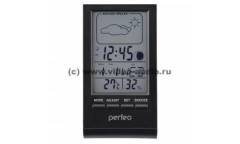 Часы-метеостанция Perfeo "Angle", серебряный, (PF-S2092) время, температура, влажность, дата