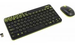 Клавиатура + мышь Logitech MK240 клав:черный/жёлтый мышь:черный/жёлтый USB беспров (плохая упаковка)