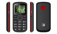 Мобильный телефон teXet TM-B220 черный-красный