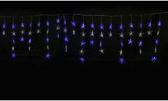 Занавес светодиодный фигурный "Звёздочки-1" ULD-E5505-196/DTK WHITE-BLUE IP20 STARS-1 