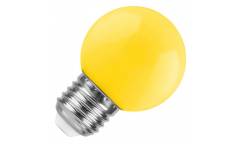 Лампа светодиодная FOTON_DECO GL45_1W/_YELLOW_E27_желтый  шар
