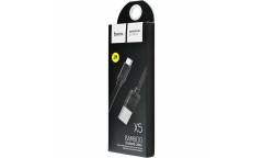 Кабель USB Hoco X5 Bamboo Type C (черный)