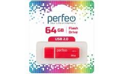 USB флэш-накопитель 64GB Perfeo C01G2 красный USB2.0