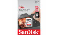 Карта памяти SanDisk MicroSDHC 16GB Class 10 UHS-I Ultra Android (80MB/s) + adapter