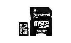 Карта памяти Transcend MicroSDHC 8GB Class 4+adapter