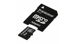 Карта памяти Transcend MicroSDHC 16GB Class 10+adapter