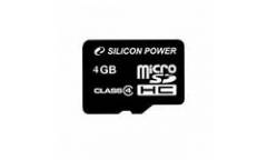 Карта памяти Silicon Power MicroSDHC 4GB Class 4