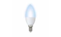 Лампа светодиодная Volpe LED-C37-6W/DW/6500K/E27/FR/O свеча мат 